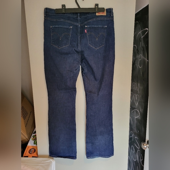 Levi Women Classic Bootcut  Denim Jeans Size 14  (34x32) - Picture 3 of 6